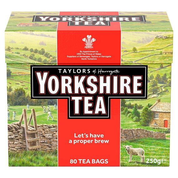 Yorkshire Tea černý čaj 80 ks 250 g