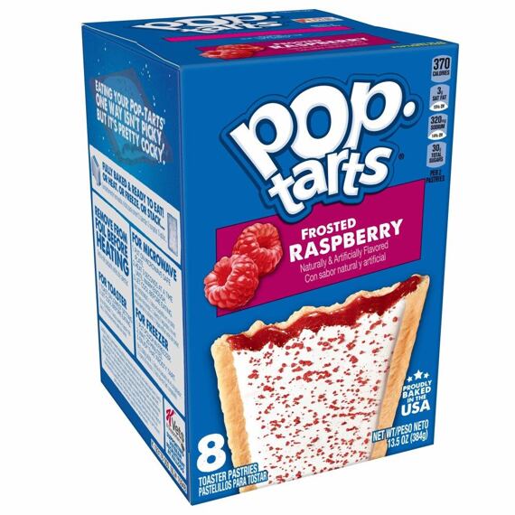 Pop-Tarts pšeničné taštičky s náplní a polevou s příchutí malin 384 g